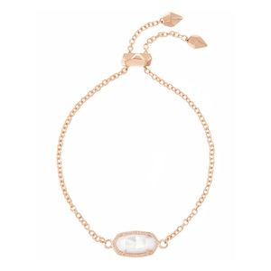 KENDRA SCOTT Rose Gold Elaina Ivory Pearl Bracelet